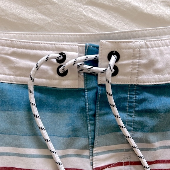 O’Neill Swim Trunks - Red & White & Blue - Picture 3 of 8